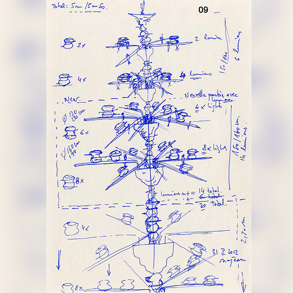 Custom Murano chandelier