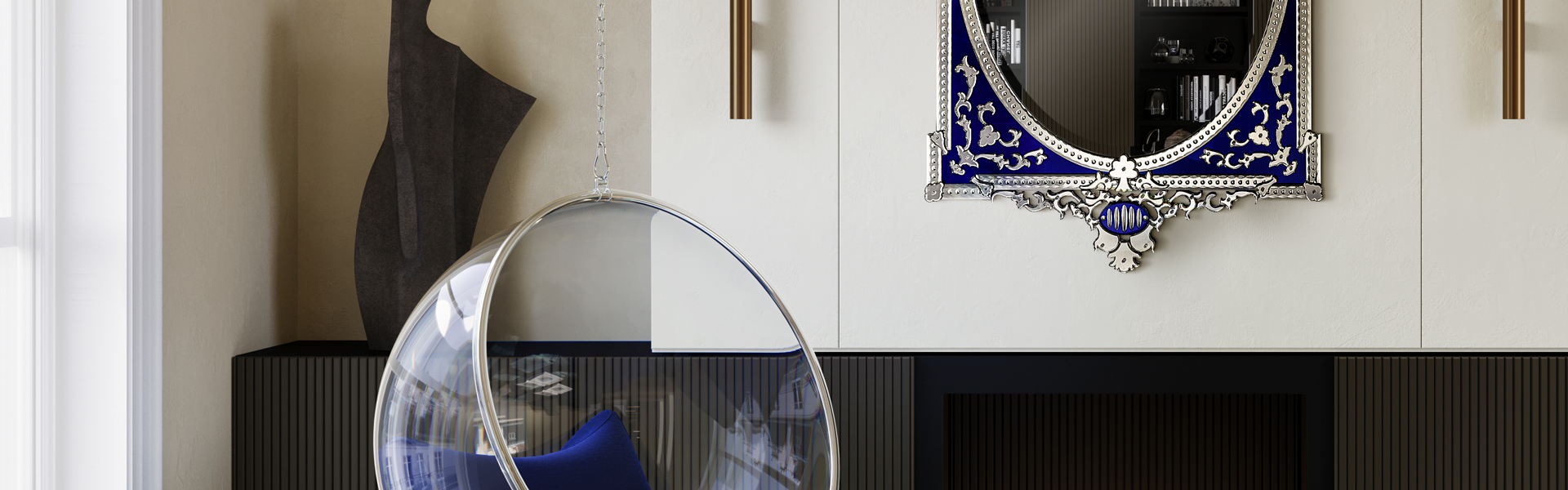 Elegant Murano Glass Mirror